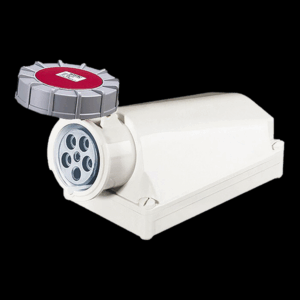 ENCHUFE HEMBRA SOBREPUESTO 125A 3P+N+T 6H IP67 380V TRIFASICO